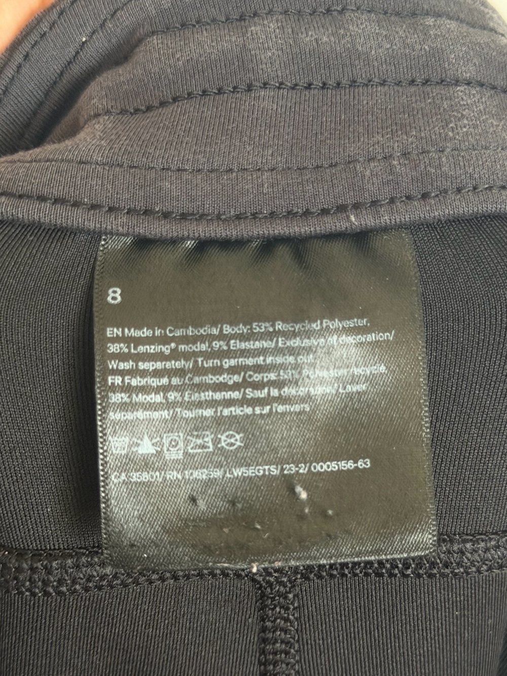 Lululemon SoftStreme High Rise Pants Regular Washed Black Women Size 8 - Picture 9 of 9